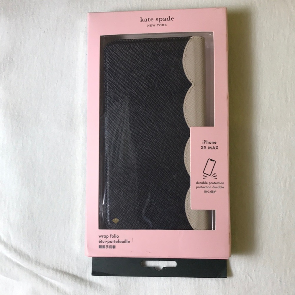 Kate Spade iphone xs max wrap portfolio phone cover NWOT in box